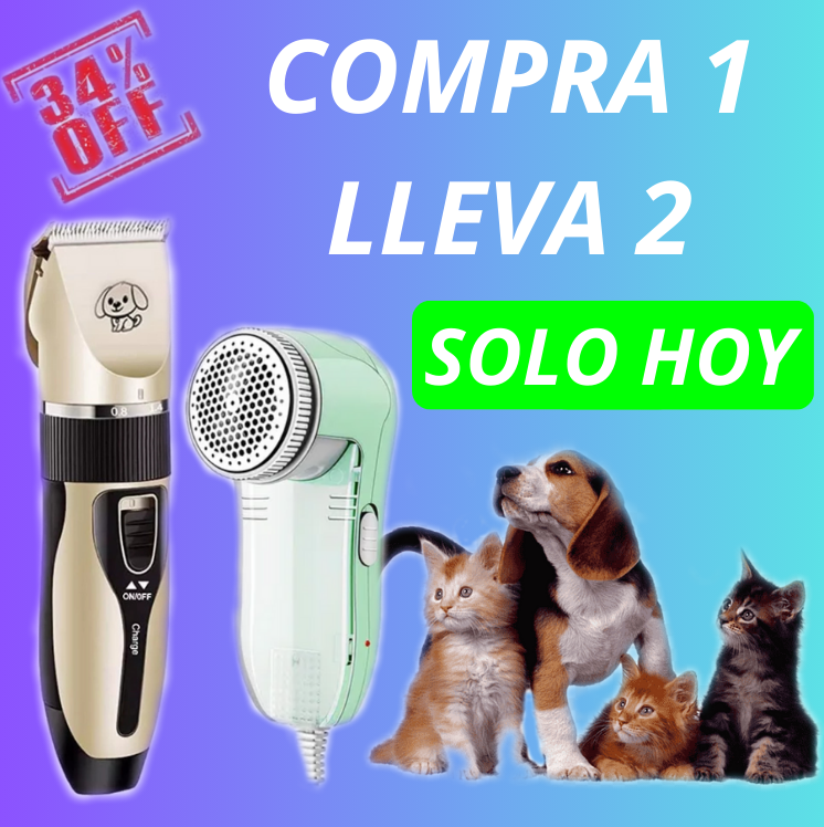 COMBO PetGlow™ 2x1 CORTADORA + QUITA PELUSA